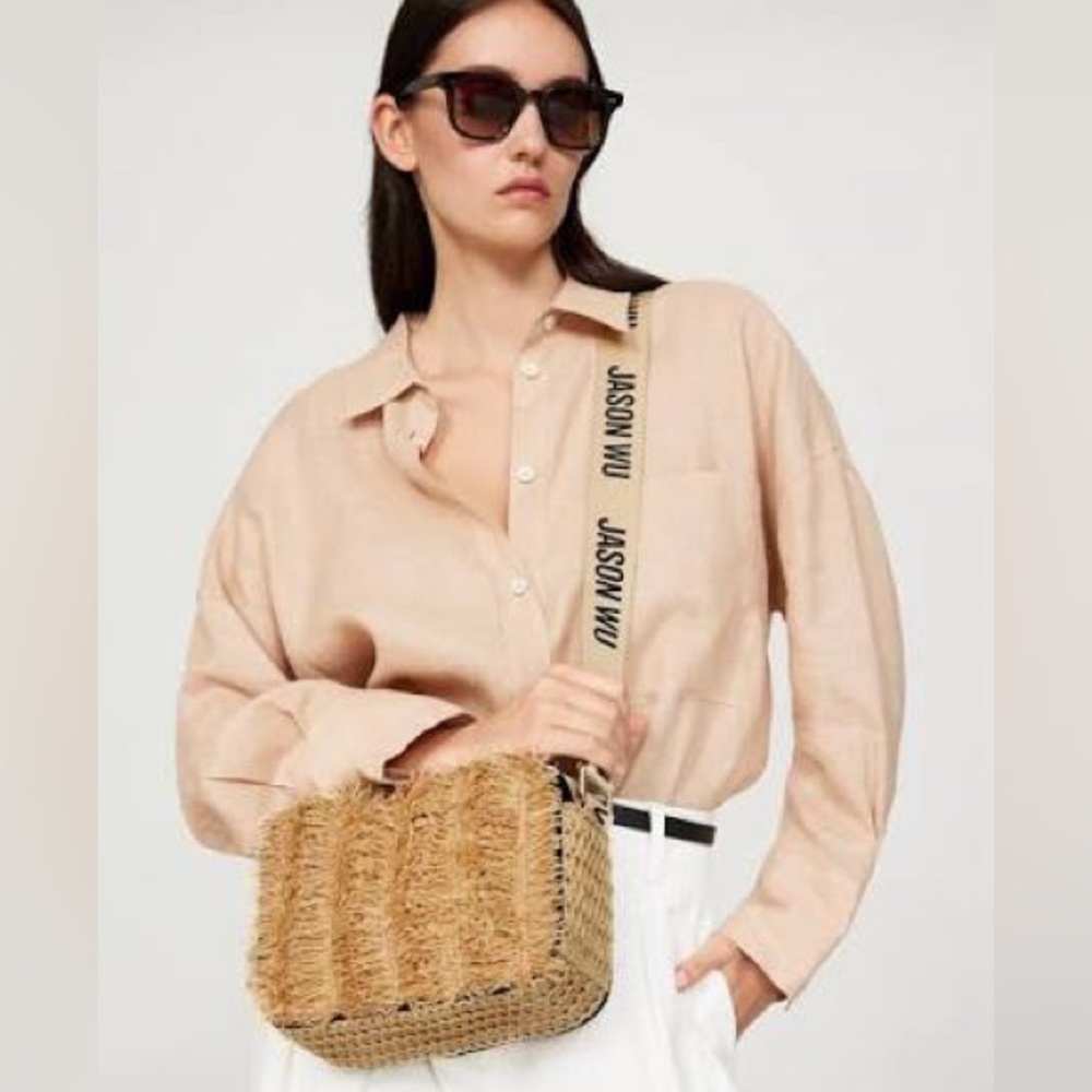 Jason Wu Raffia Crossbody Bag